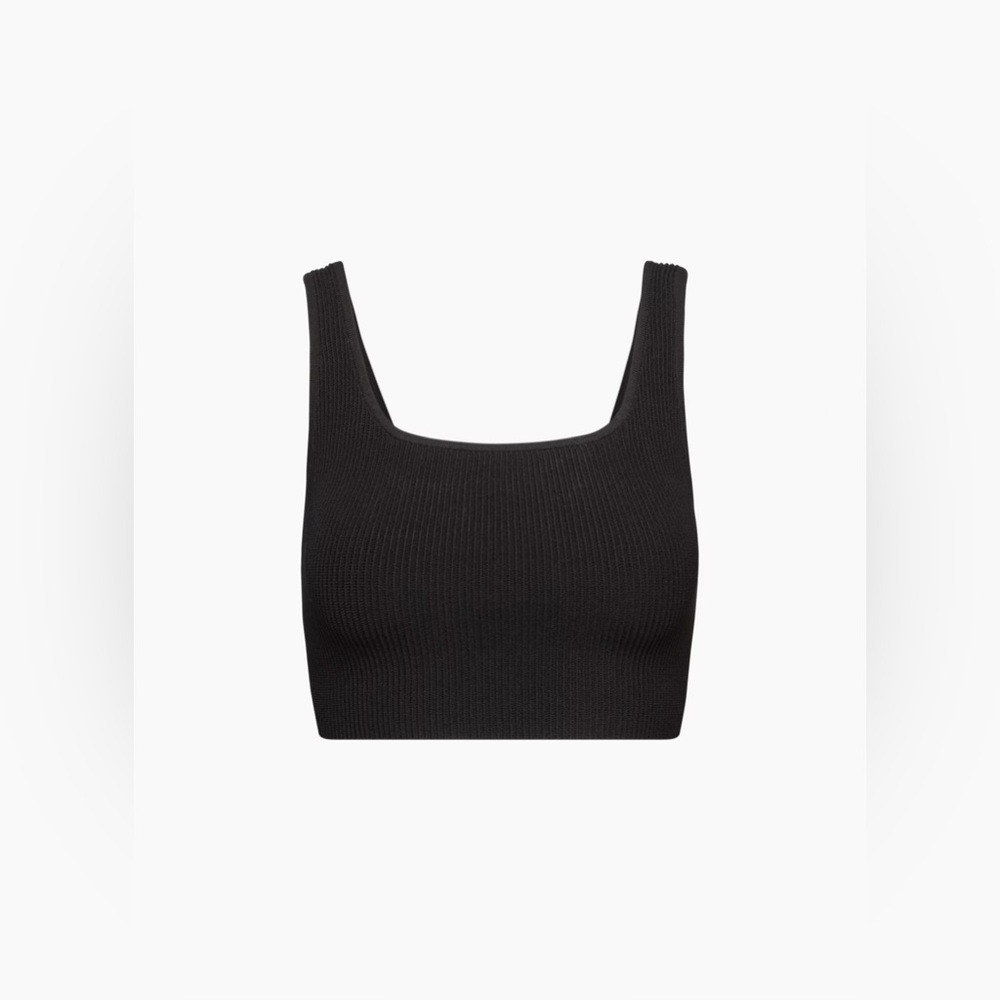 ARITZIA Babaton Sculpt Knit Squareneck Cropped Tank